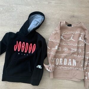 Jordan Black and Gray Sweatshirt